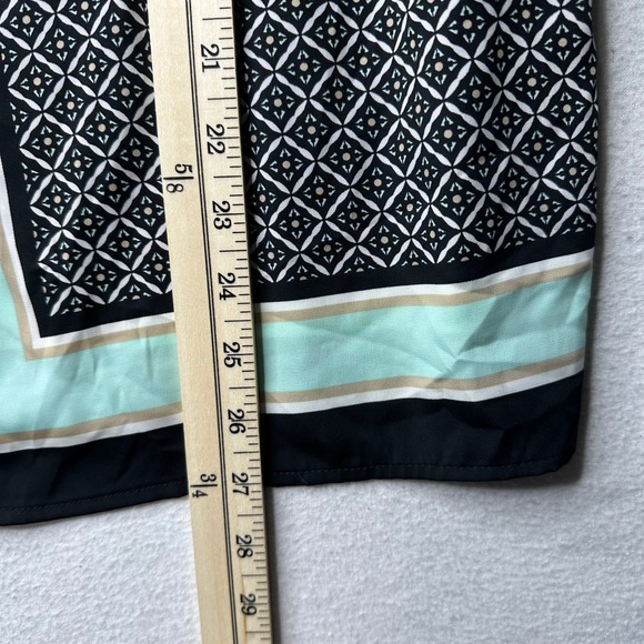 Dana Buchman Women Geometric Print Tunic Long Sleeve Blouse Top Size 12 - Picture 13 of 13